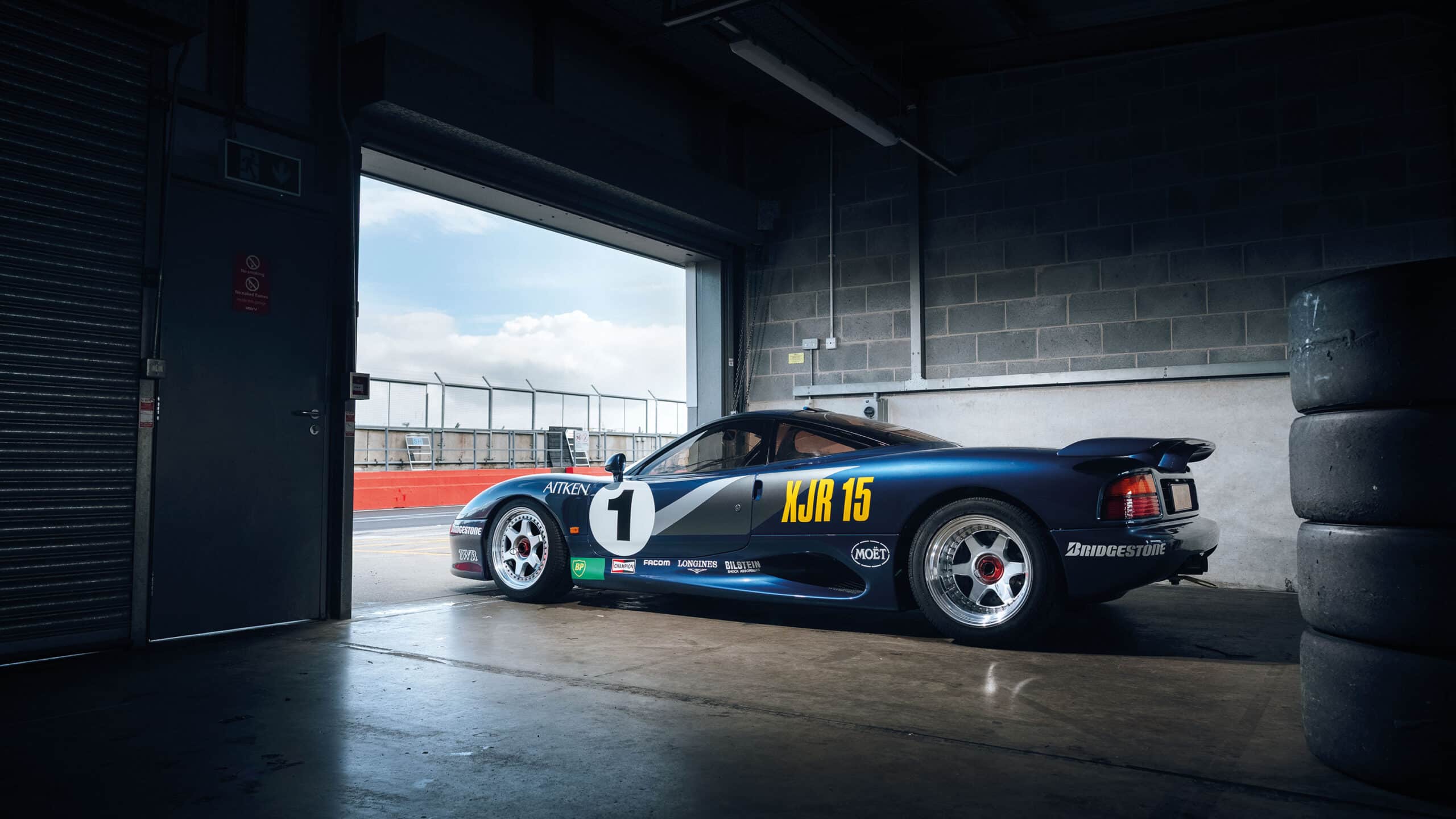 Jaguar XHR15 in the garage