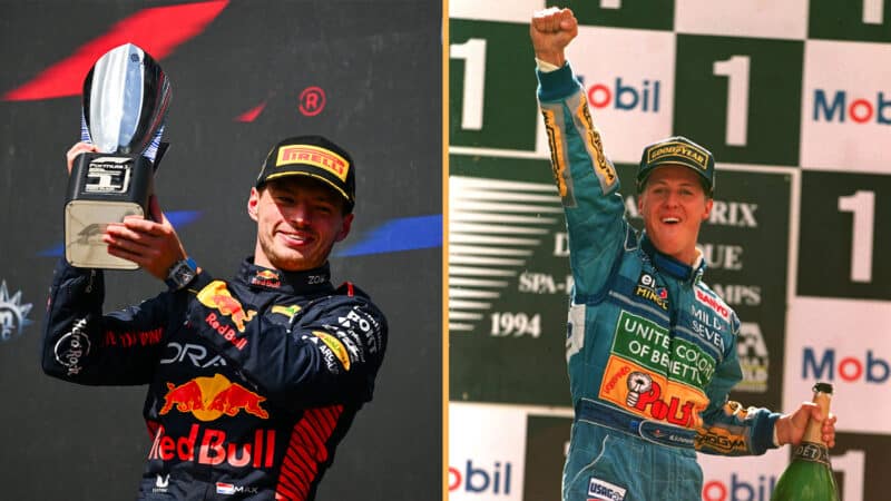 Michael Schumacher Max Verstappen Belgian Grand Prix