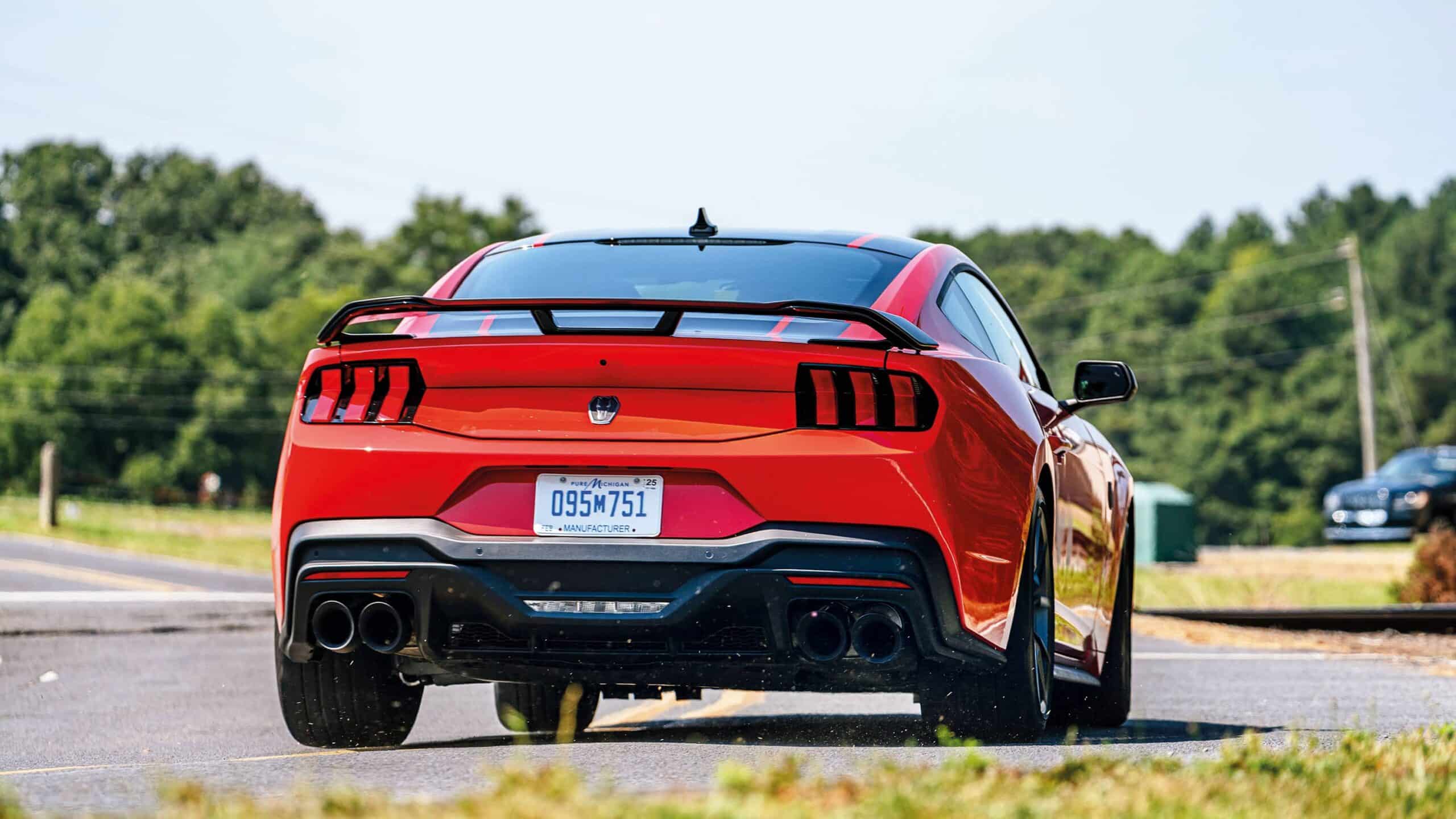 ford mustang dark horse rear