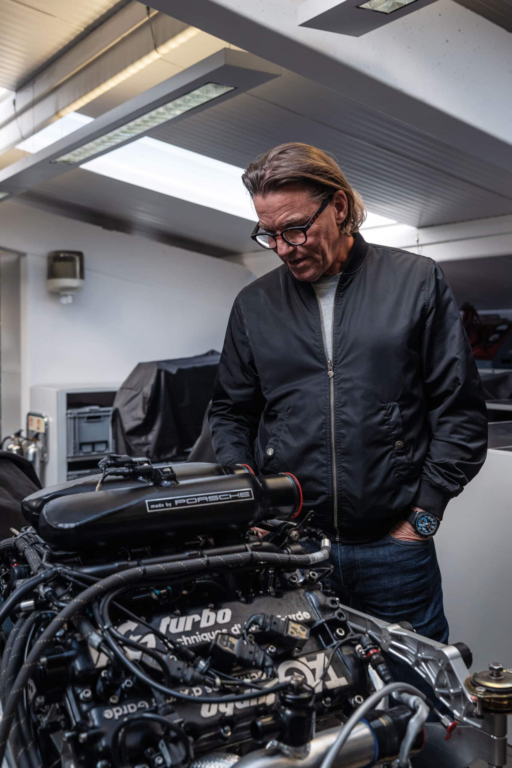 Stefan Johansson with Engine