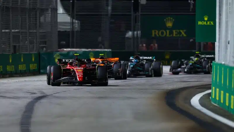 Carlos Sainz leads Norris Russell and Hamilton