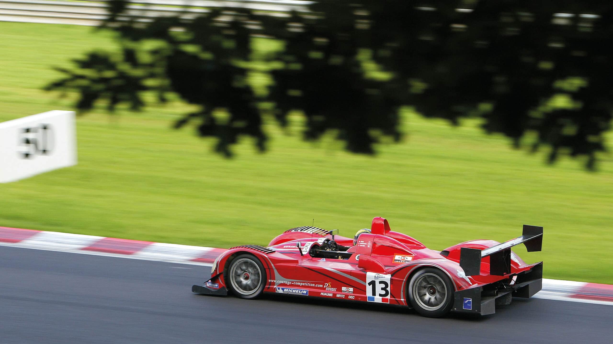 Courage racing side view