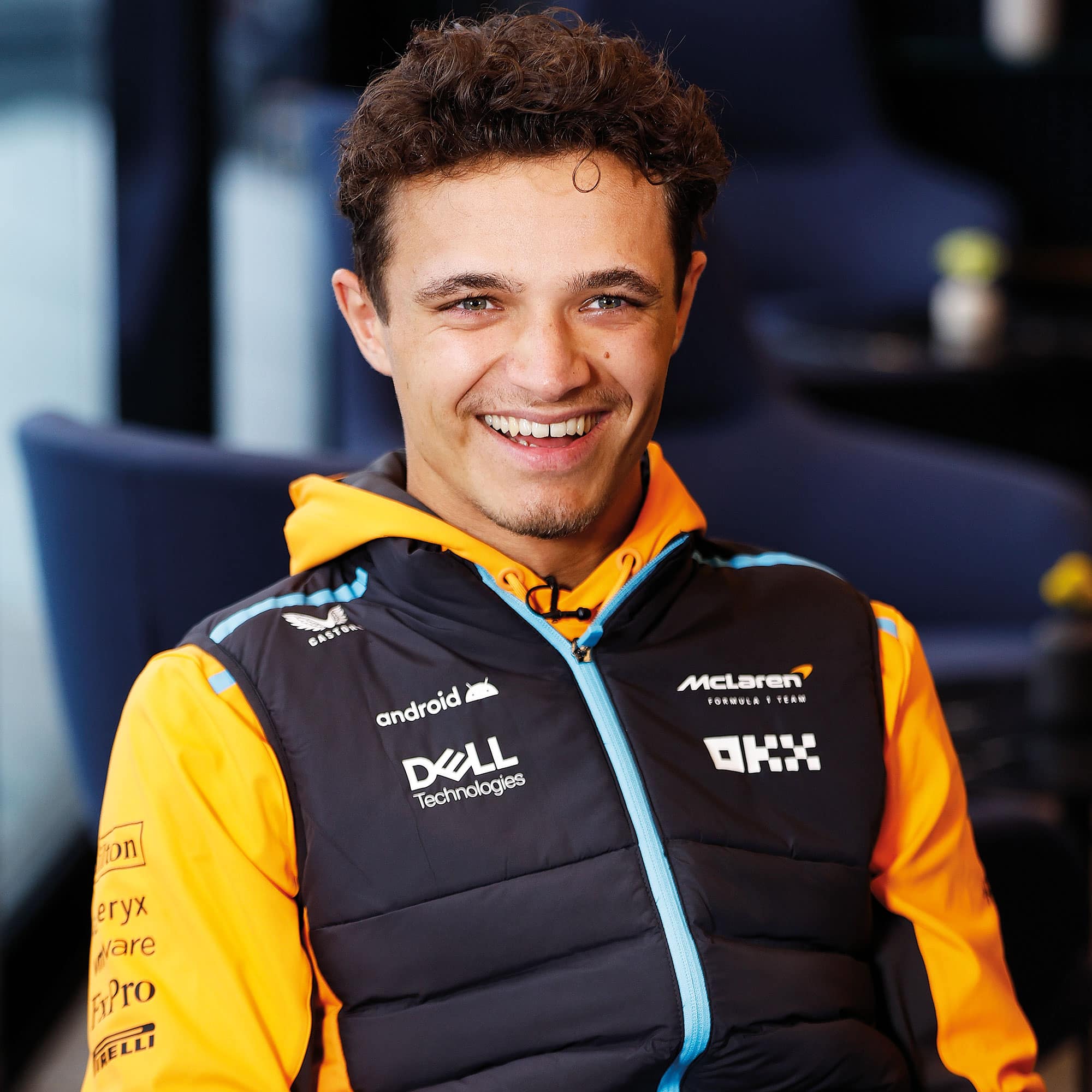Lando Norris Smiles for Camera