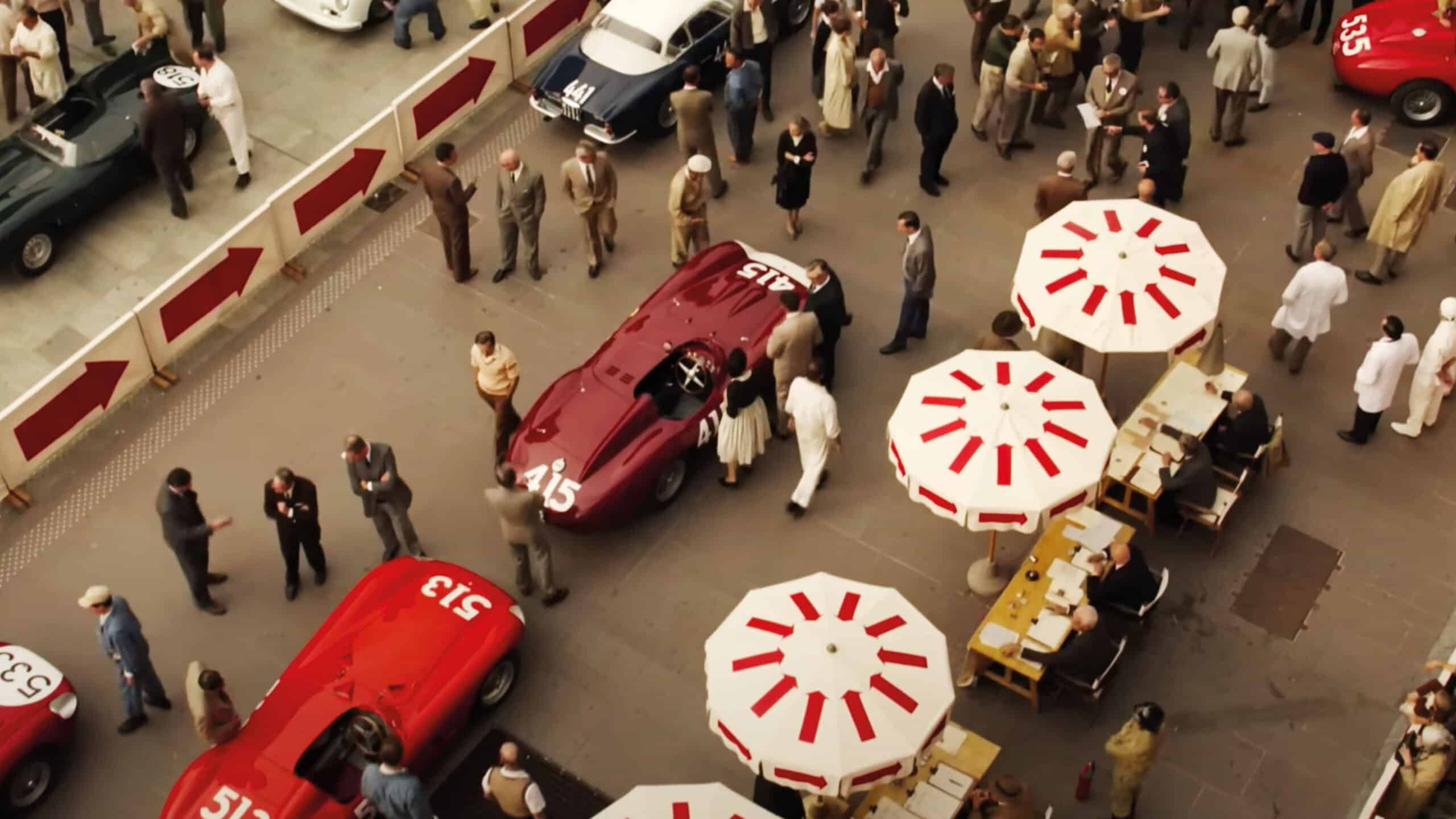 Birds eye view of Ferrari