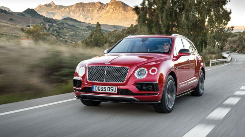 Bentley SUV Road Shot