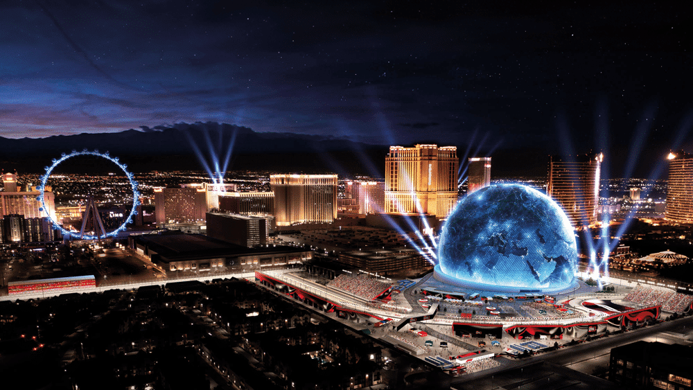 Las Vegas GP Ariel View