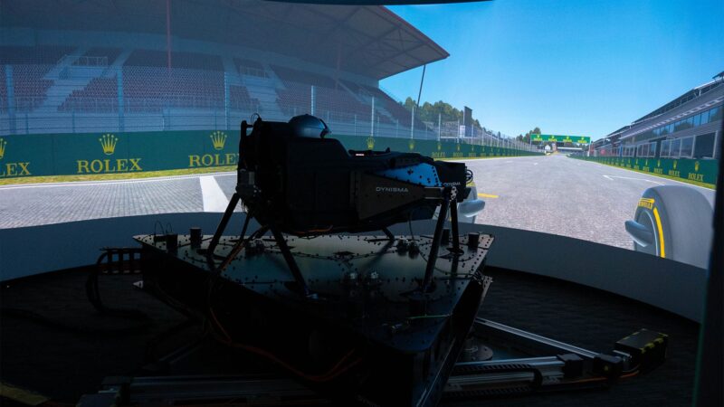 9 Dynisma F1 simulator