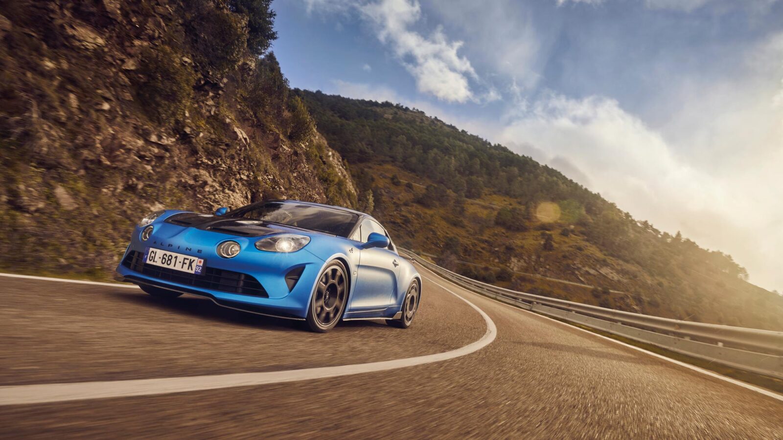 Alpine A110 R on Road