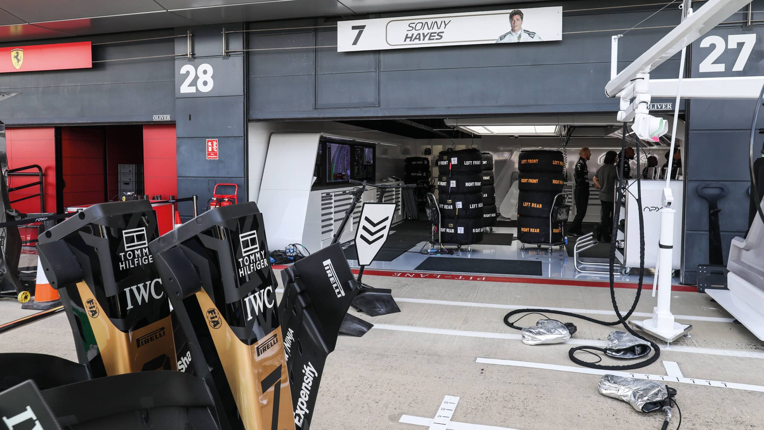 Filming in the F1 Pits