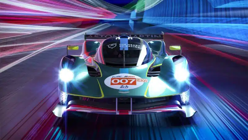 Head on view of Aston Martin Le Mans hypercar
