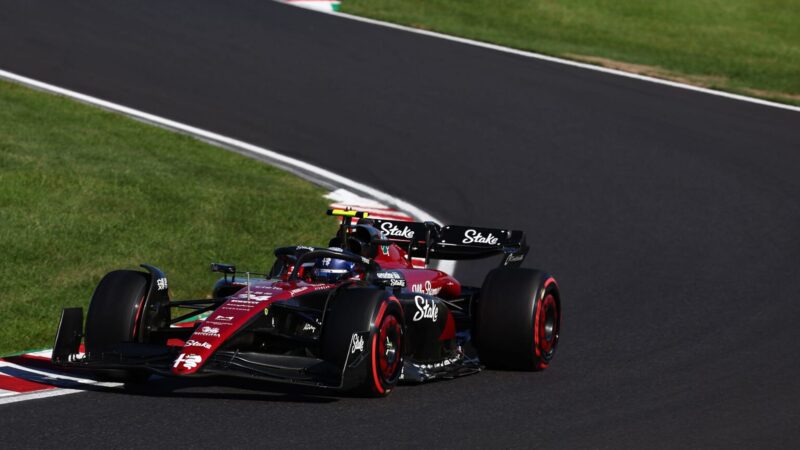 Zhou Guanyu at Suzuka in 2023 Japanese Grand Prix