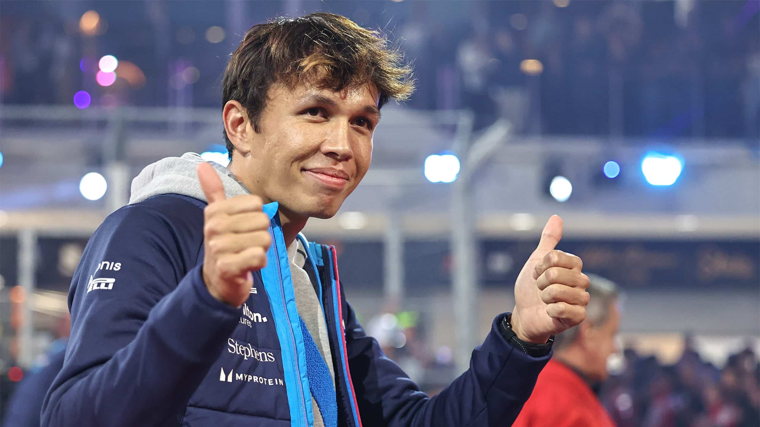 Alex Albon at the 2023 Las Vegas Grand Prix