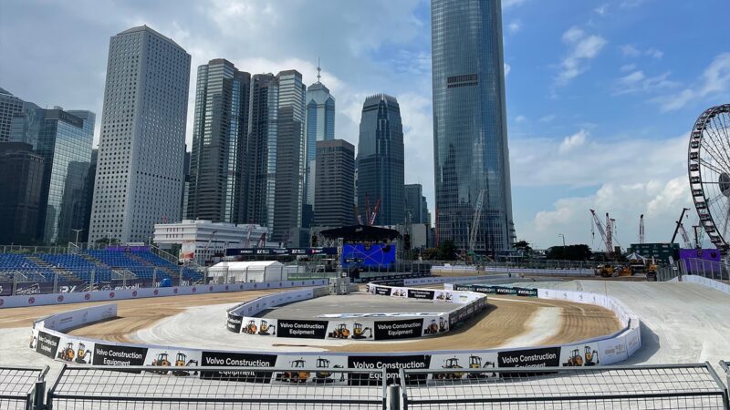 World Rallycross circuit in Hong Kong