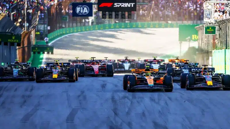 2 2023 Brazil GP sprint race start
