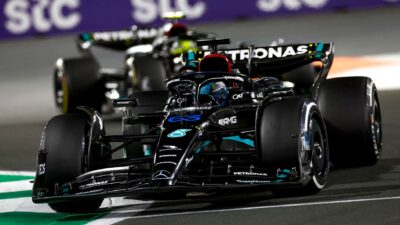 2023 Saudi Arabian GP Russell Hamilton mercedes