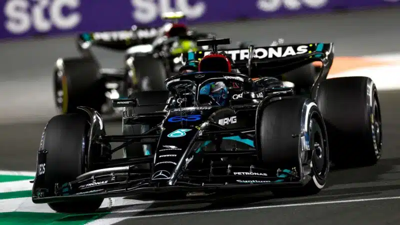 2023 Saudi Arabian GP Russell Hamilton mercedes