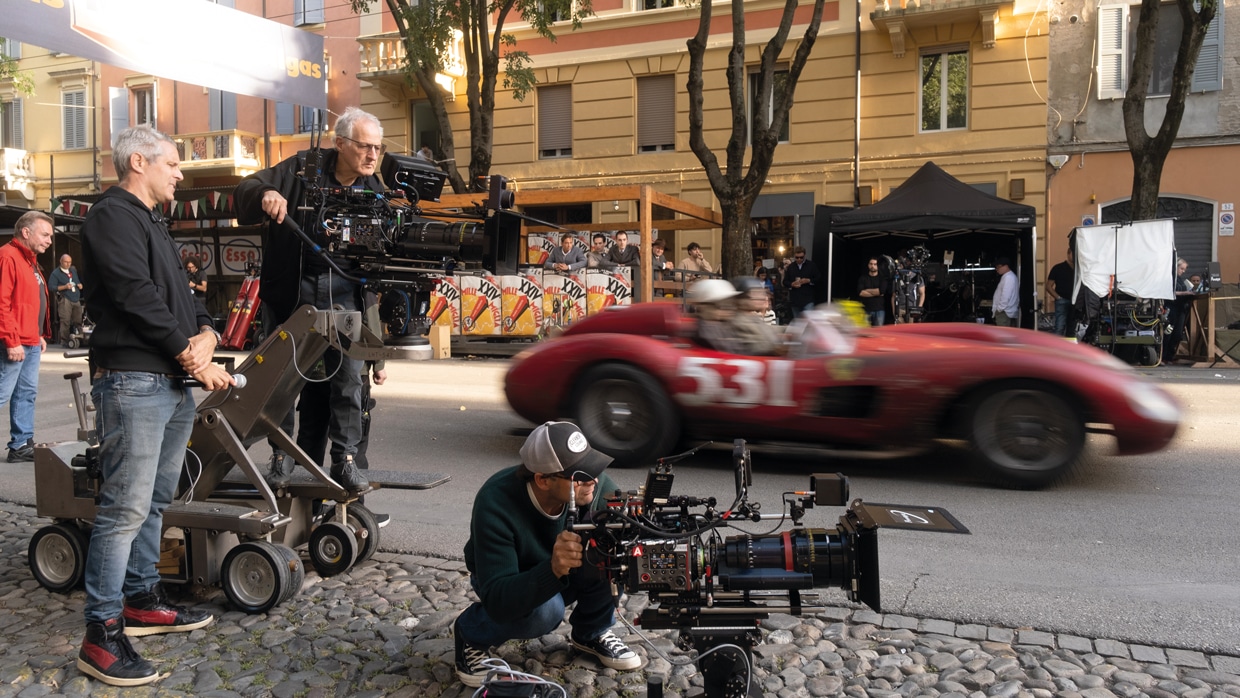 Michael Mann, left, has recreated 1957 for Ferrari