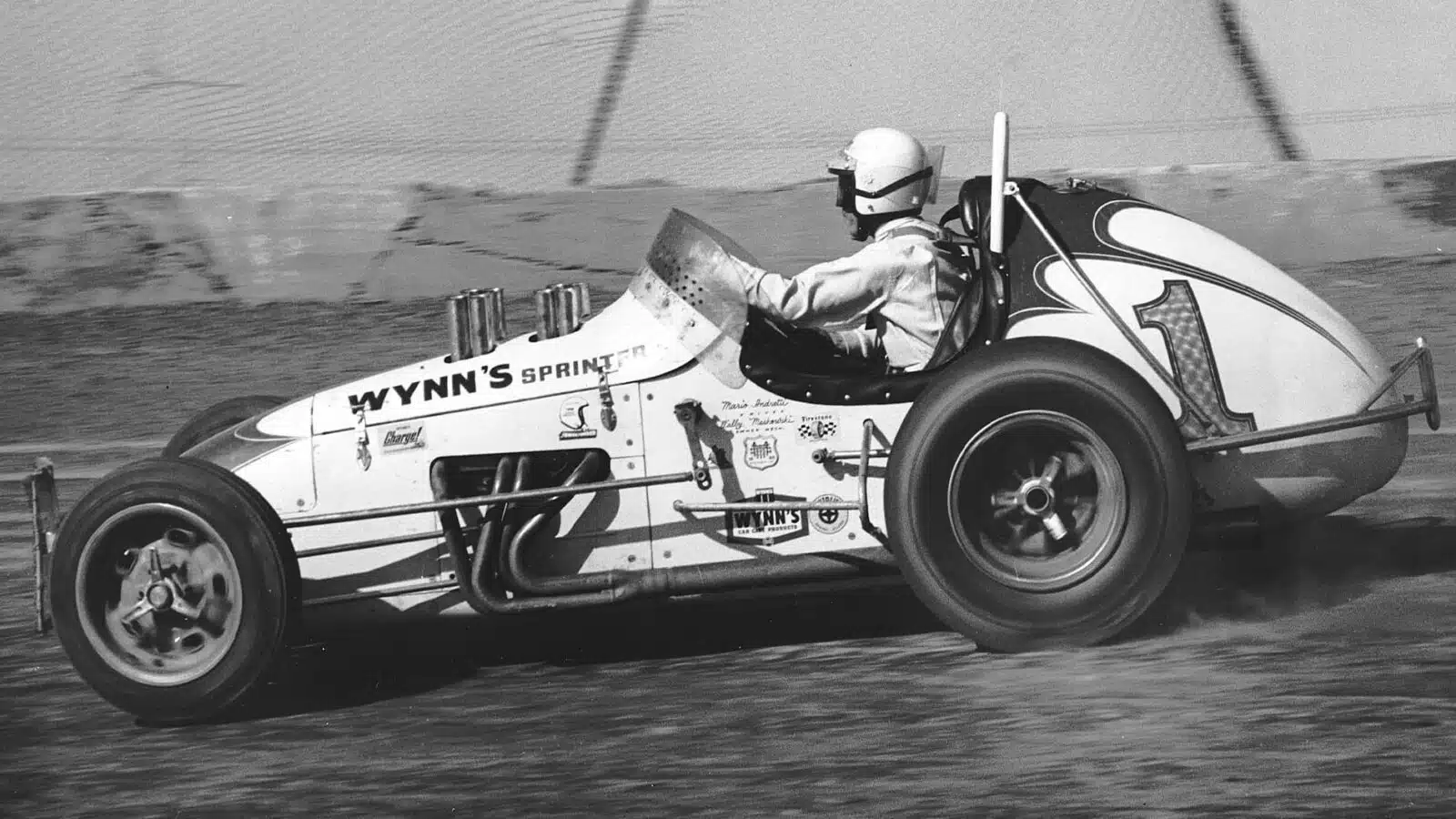 Mario Andretti USAC dirt track event