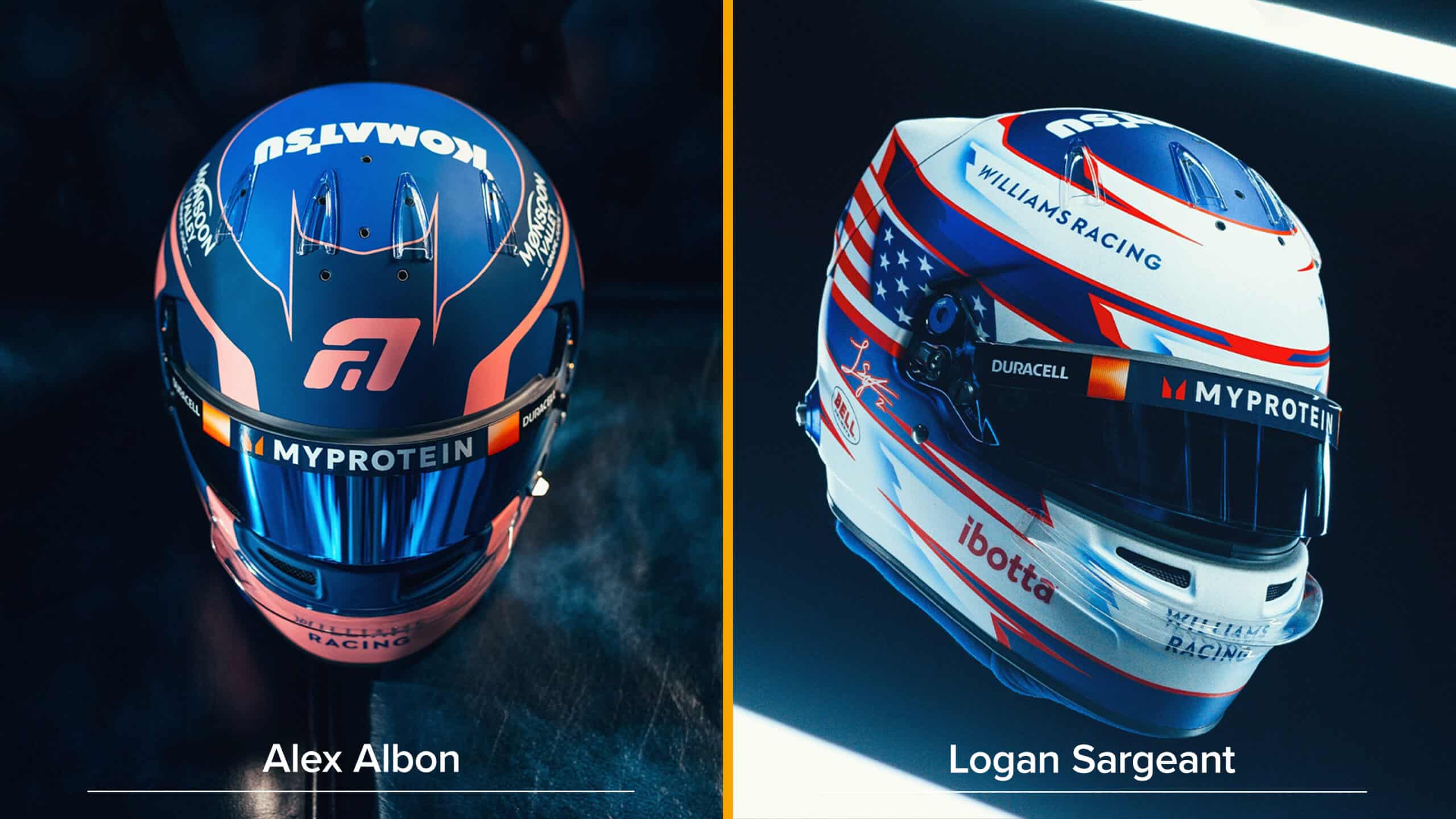 2024 Williams helmets