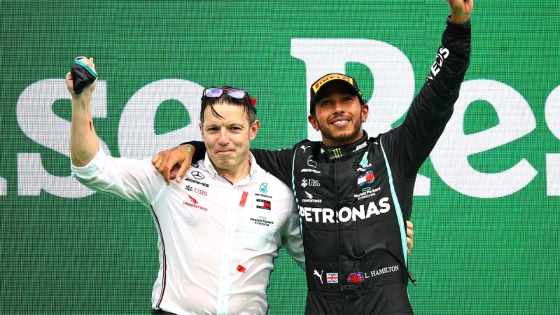 F1 Lewis Hamilton Peter Bonnington