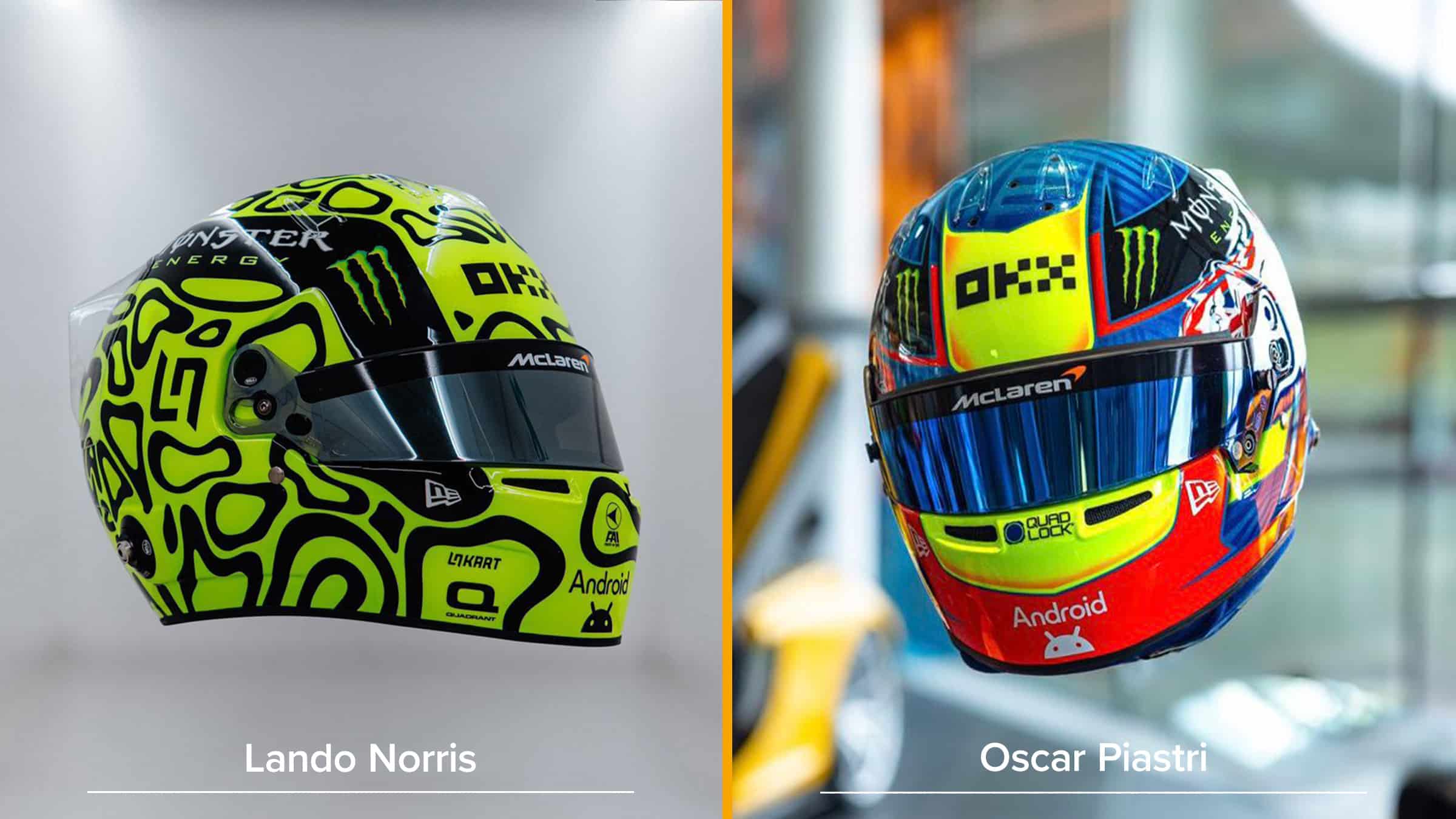 2024 F1 helmet McLaren designs