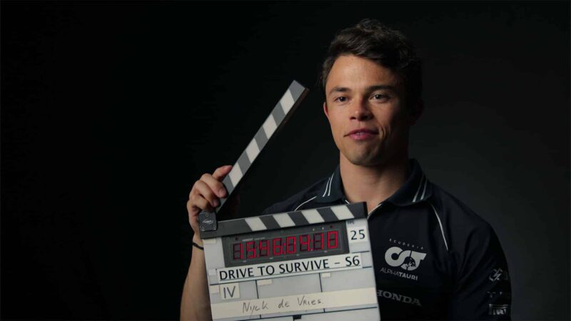 Nyck de Vries Alpha Tauri Netflix Drive to Surive S6