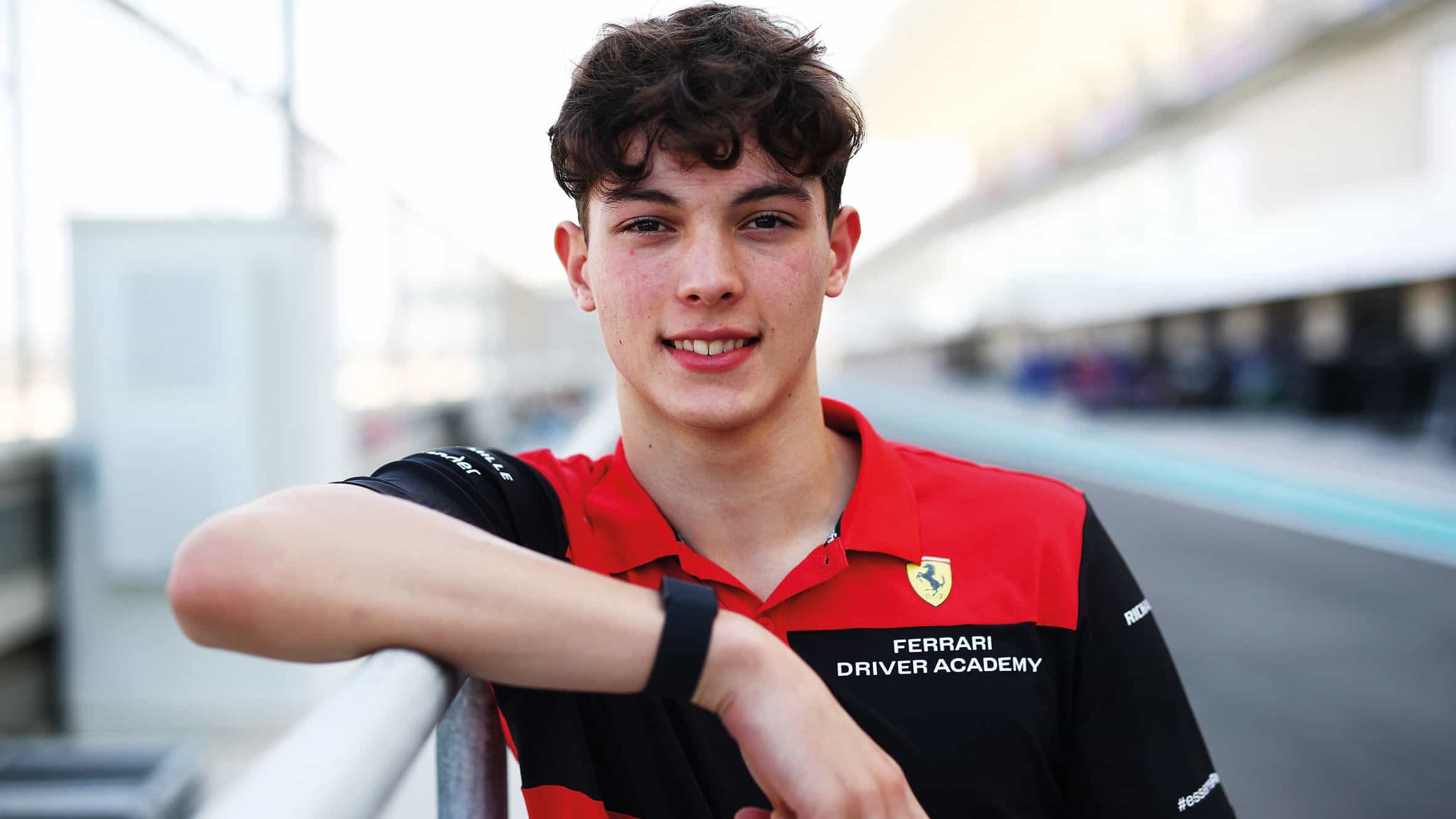 Oliver Bearman with Ferrari
