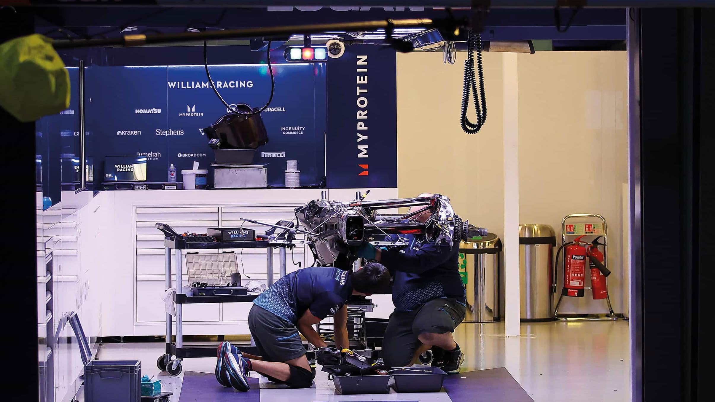 Williams-garage-at-Melbourne