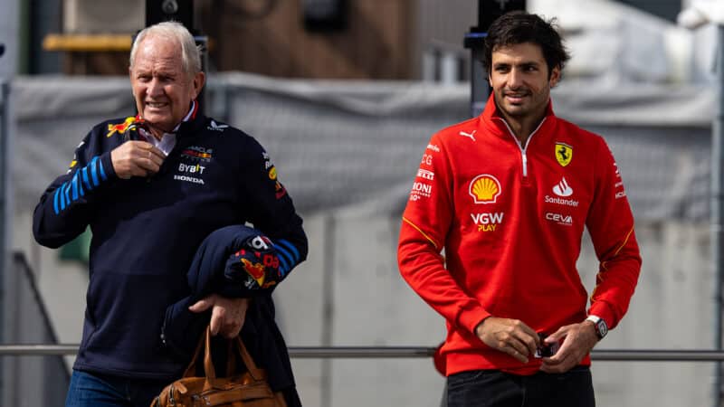 Carlos Sainz Red Bull Helmut Marko 2024 Japanese Grand Prix