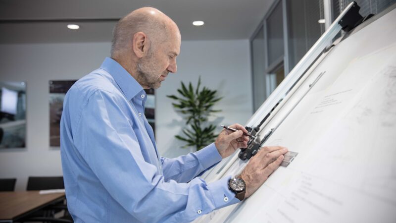 Adrian Newey Sketching