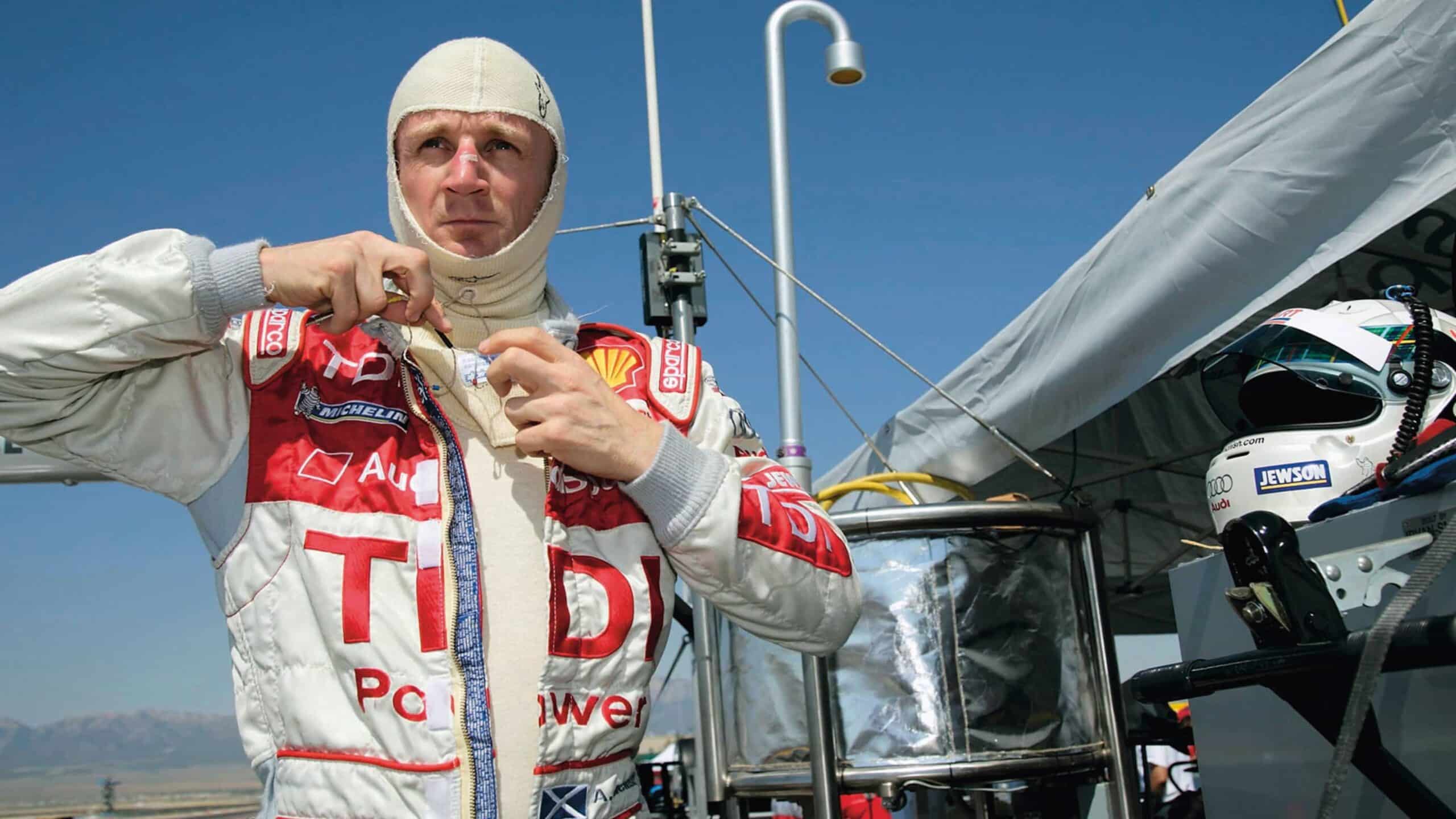 Alan McNish without his helmet