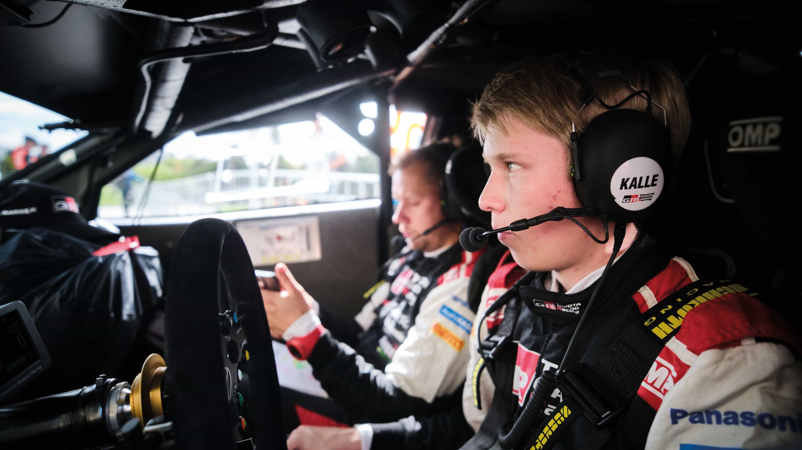 Kalle Rovanperä behind the wheel