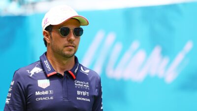 Sergio Perez in 2024 Miami GP paddock