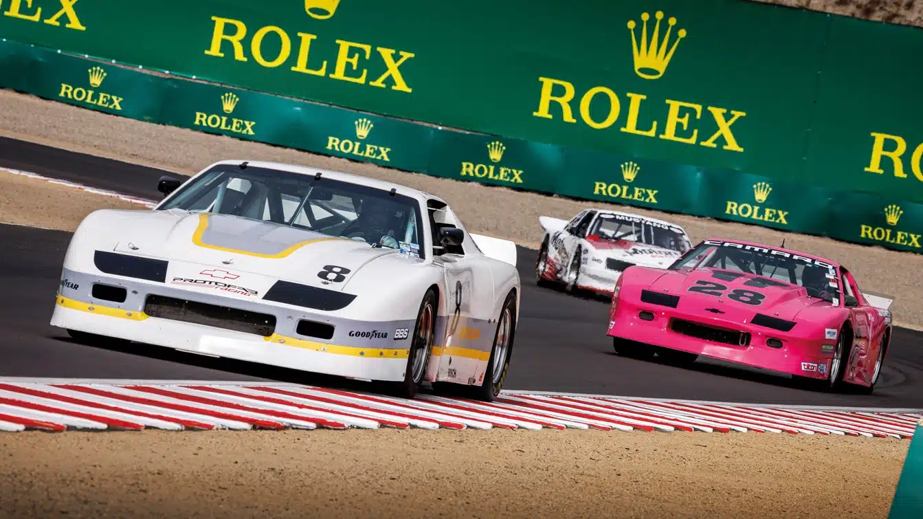 A Chevy shuffle: 1981-1991 muscle fills the ears at last year’s Motorsports Reunion