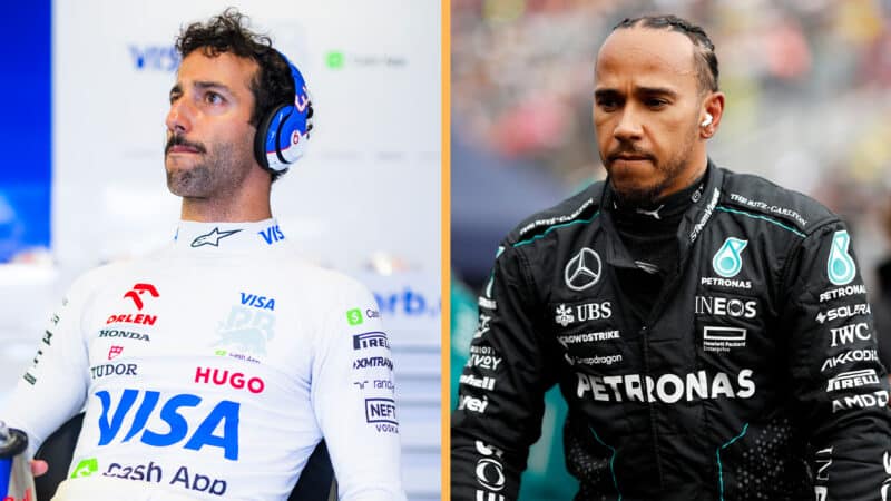 Daniel Ricciardo RB Lewis Hamilton Mercedes