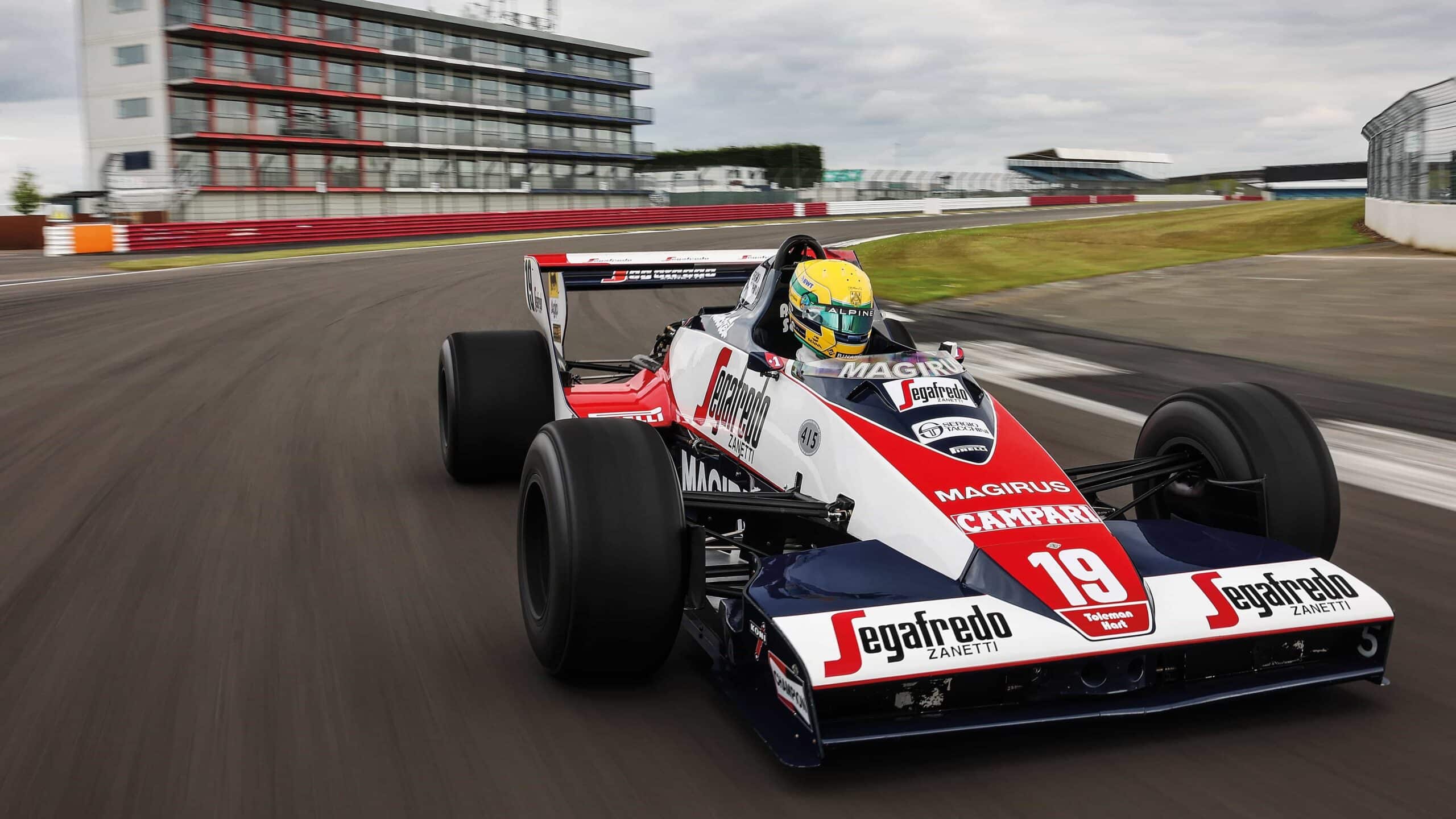 Pierre Gasly racing the Toleman Hart