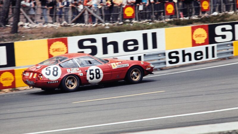 Chinetti Jr scored his best Le Mans result alongside Bob Grossman aboard a NART Daytona in 1971. They were fifth overall
