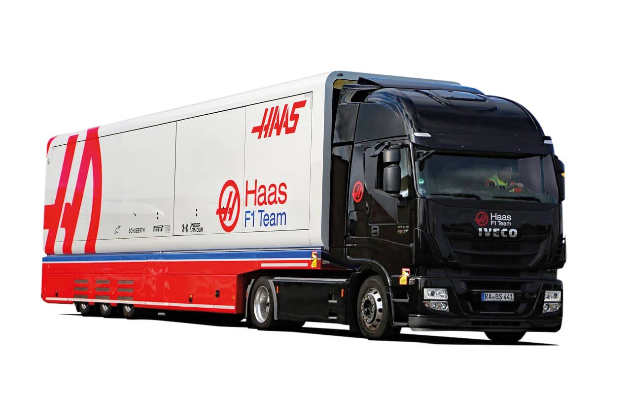 Haas F1 tem truck