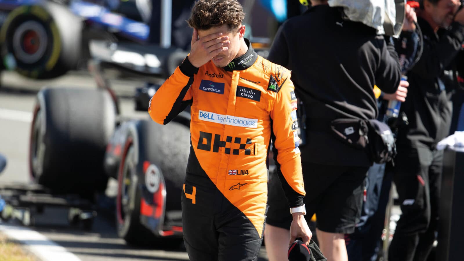 Lando Norris face palm