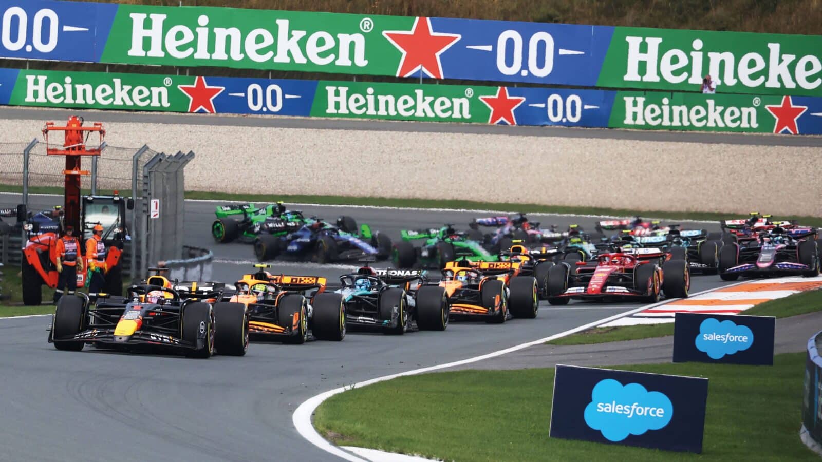Max Vertsappen leads Lando Norris’s Dutch GP