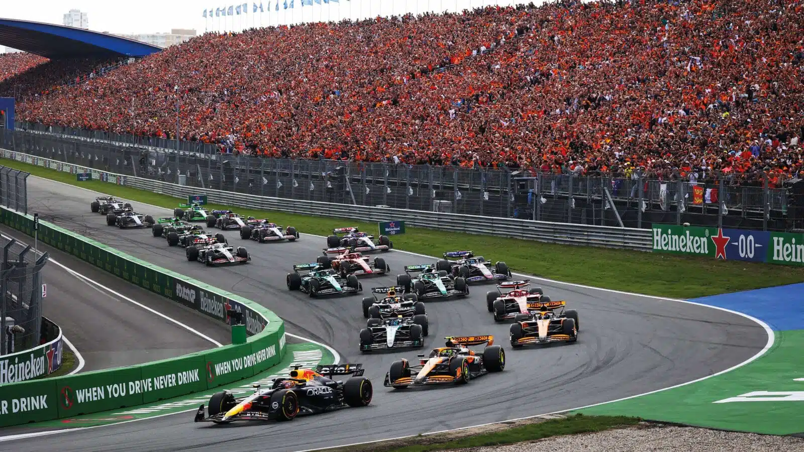 Zandvoort 2024 Max Verstappen jumped Lando Norris into Turn 1