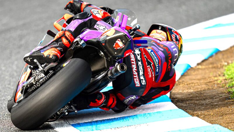 Martin using Michelin’s 2024 rear to the max at Motegi