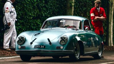 5 Denis Jenkinson Porsche 356 2024 Goodwood Members Meeting In fact, Jenks lists so many issues with his car in his Porsche 356 book – as a result of running it so hard – it’s a wonder it’s still around today. “After using the car for some 30,000 miles (48,000 km) of European touring I began to use it for competition purposes, in club events at sprints and hillclimbs, with the 6 Hour Relay Race and a 500-kilometre rally on the Nürburgring thrown in for good measure,