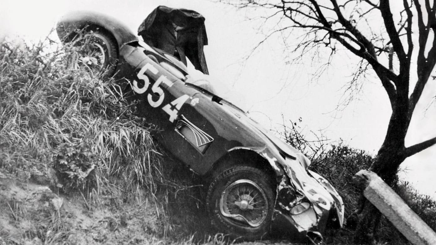1956 for Moss and Jenks crash into tree