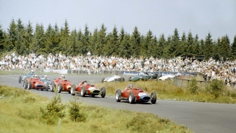 1957 German GP race start