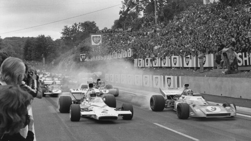 1972 French GP July 2, Clermont-Ferrand race start