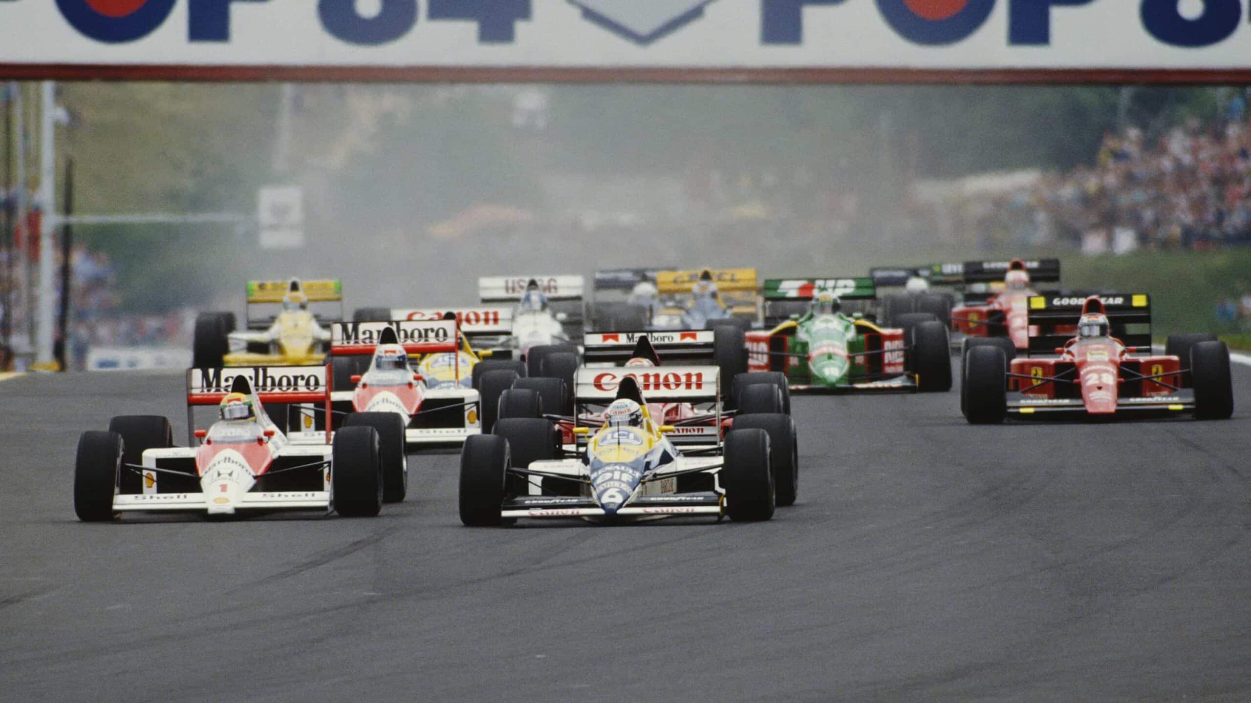 1989 Hungarian GP race start