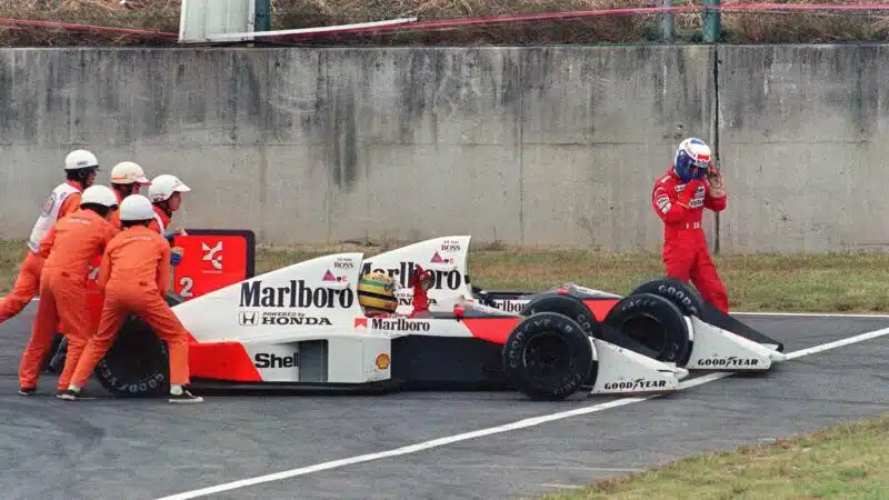 Ayrton Senna out of 1989 Japanese GP, Suzuka