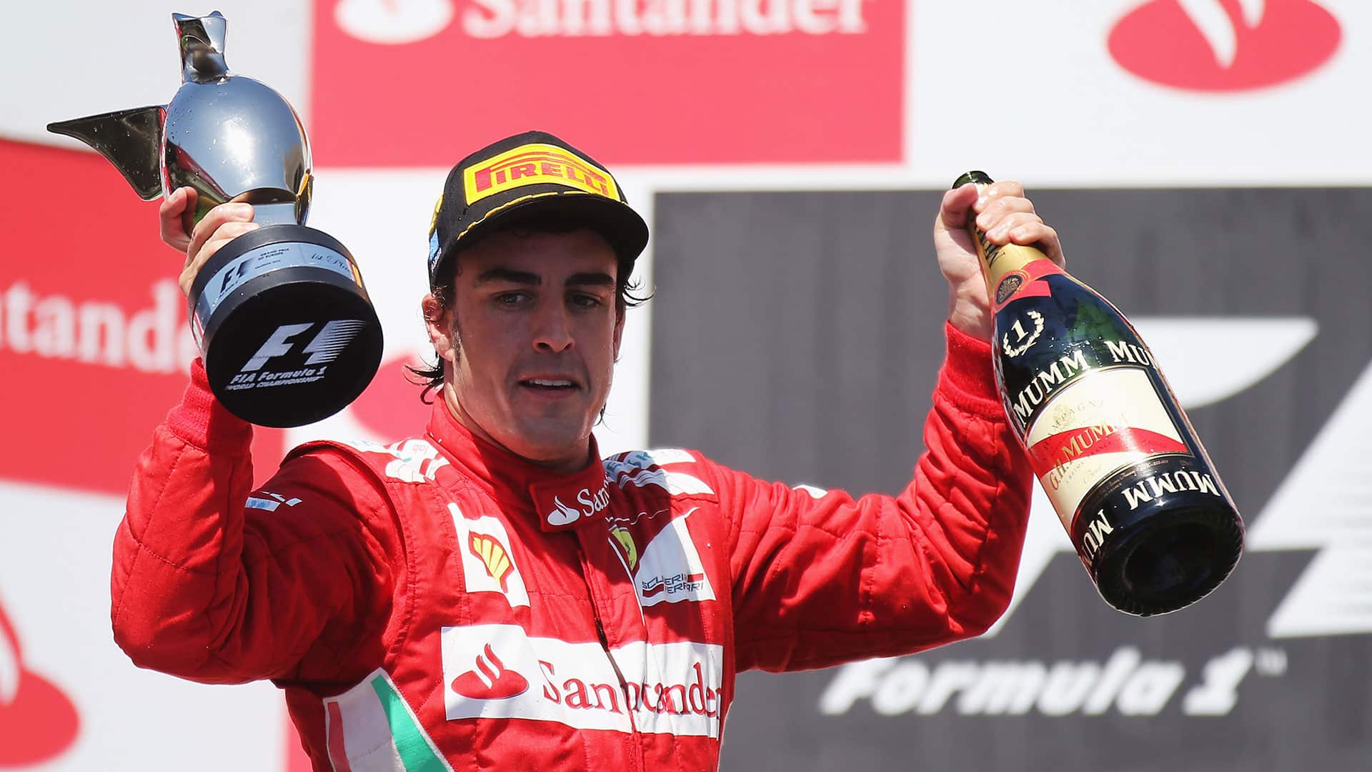 Fernando Alonso Ferrari win