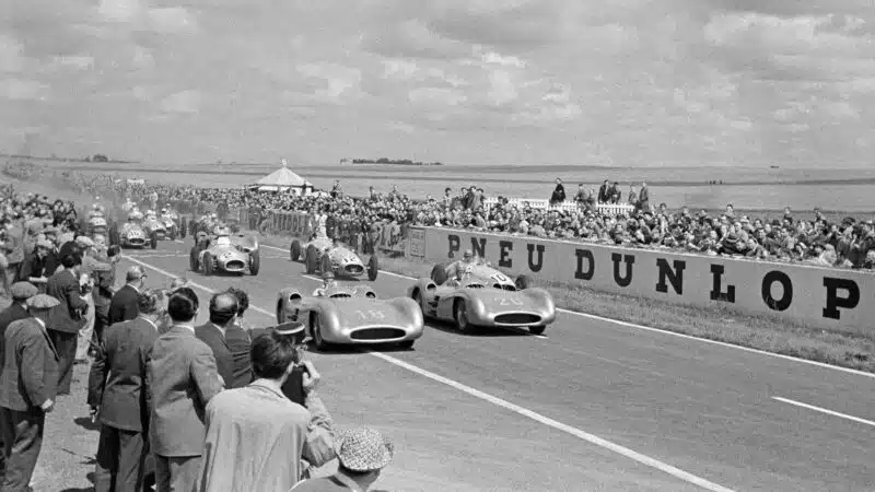 French GP, Mercedes W196 lead race